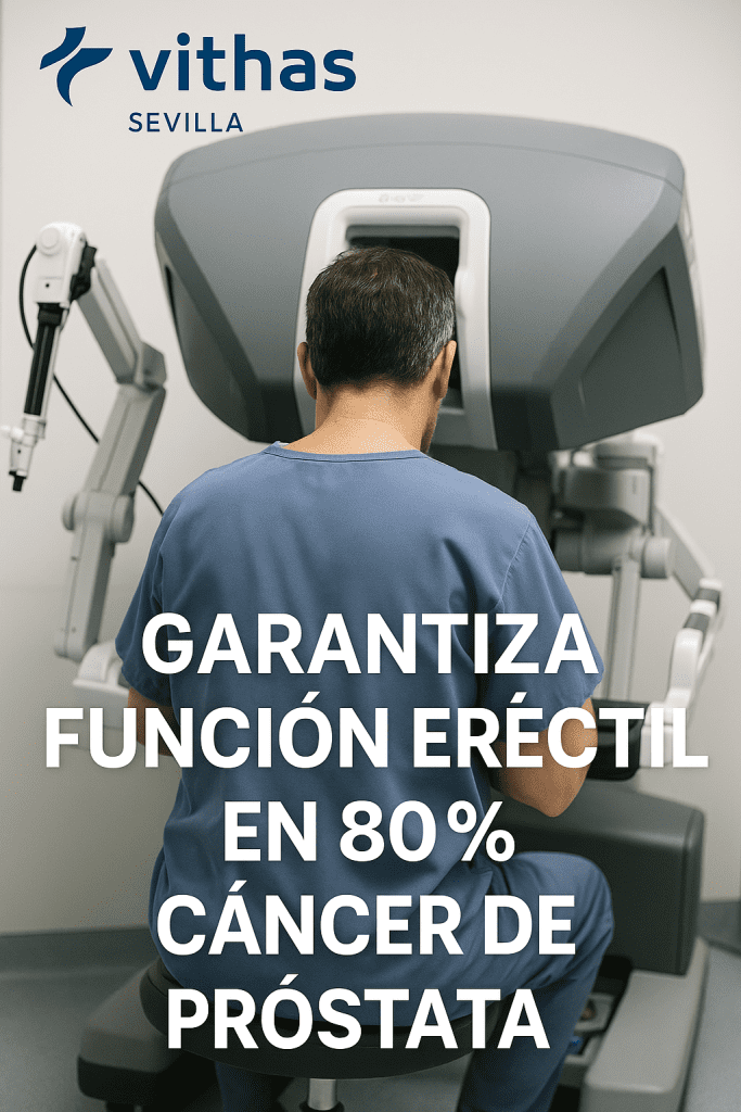 Vithas Sevilla garantiza función eréctil en 80% cáncer de próstata