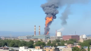 Desalojo en polígono La Red de Alcalá por incendio en planta química out-0-188