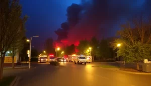 Dos heridos leves en incendio del polígono La Red de Alcalá out-0-202