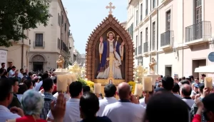 La sacramental de San Vicente celebra la procesión de enfermos out-0-382