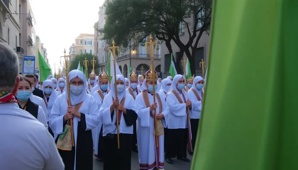 Procesión eucarística para enfermos e impedidos de la O 2 out 0 813